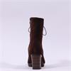 Hispanitas Bangkok Laced Heel Ankle Boot - Brown Suede